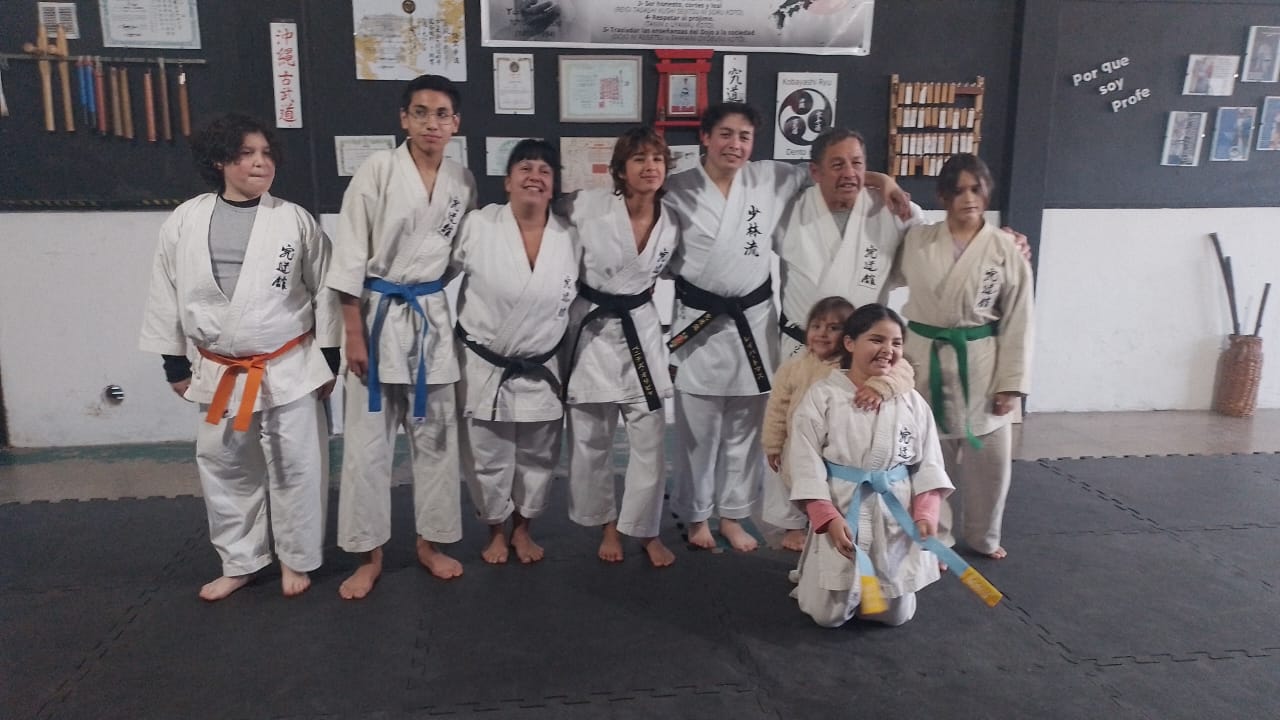 Foto grupal del examen